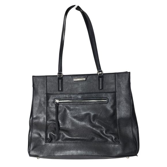 Nine West 'Just Zip It' Large Black Tote, Floral, Computer Business Shoulder Bag - Picture 1 of 11